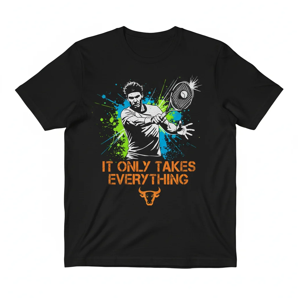 Rafael Nadal 'It Only Takes Everything' Fan T-Shirt - Premium Unisex Apparel