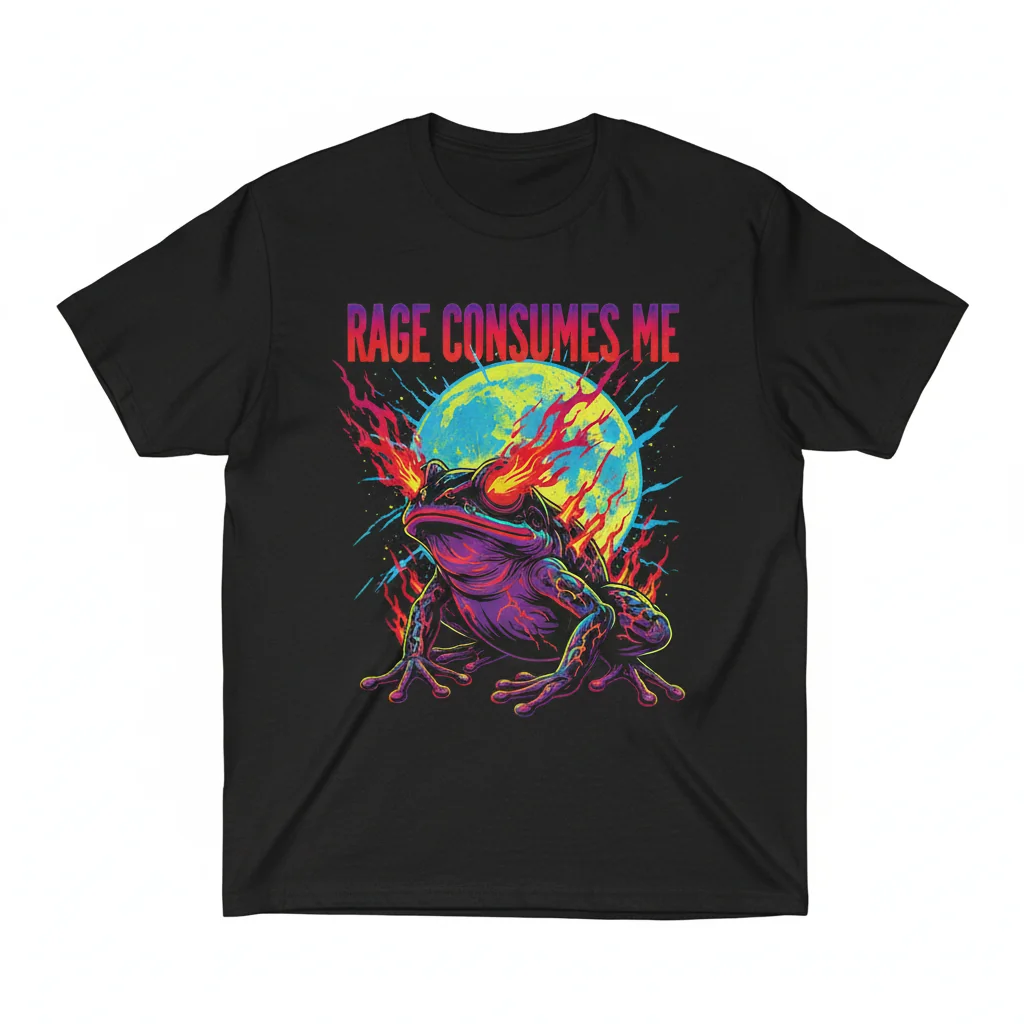 Rage Consumes Me Frog Essential T-Shirt - Unique Graphic Tee