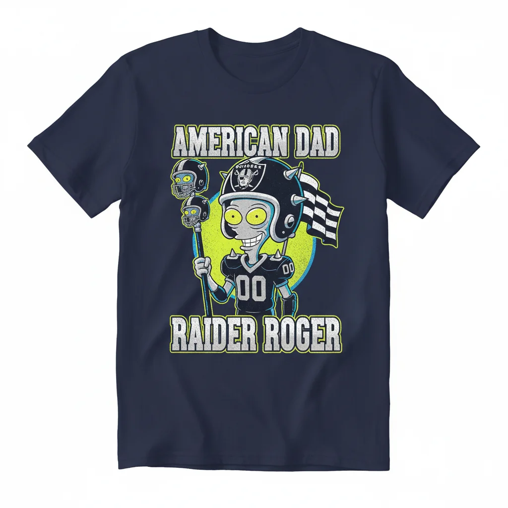 Raider Dave & Roger: Alien Football Spirit – Premium American Dad Tee