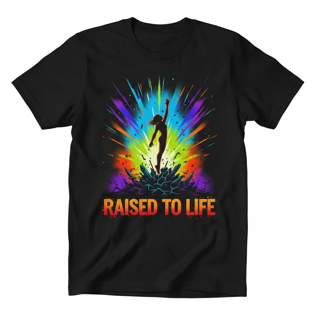 Raised to Life Essential T-Shirt - Comfortable Christian Apparel