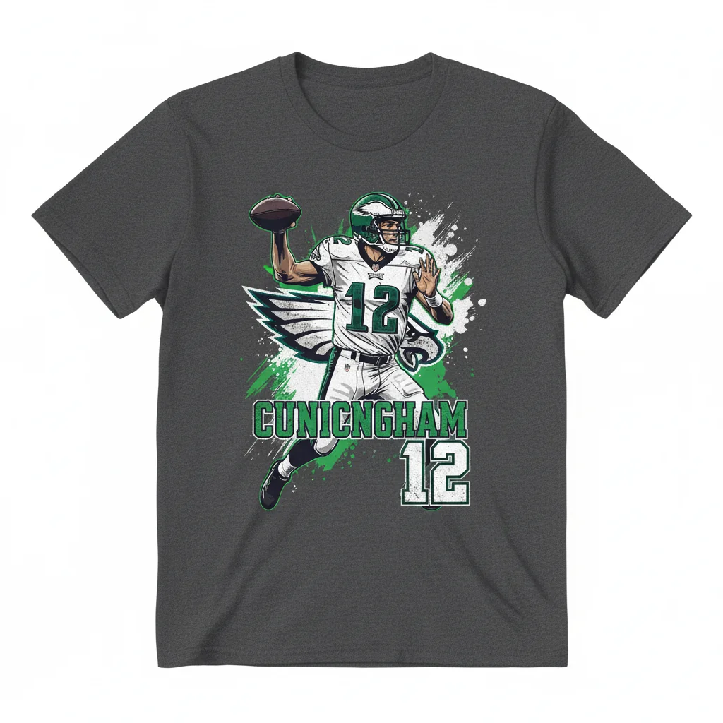 Randall Cunningham Philadelphia Eagles Football T-Shirt - Vintage Style