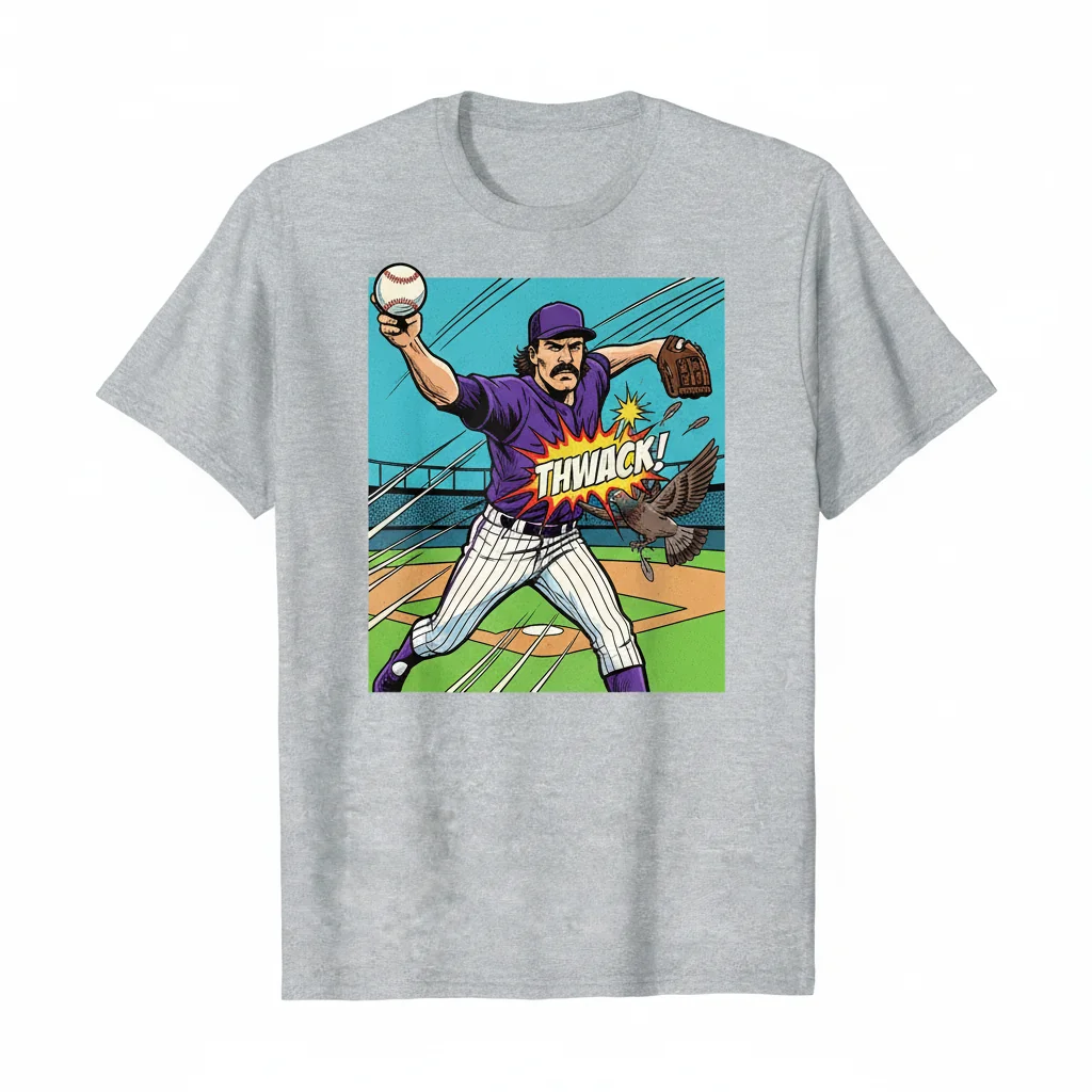 Randy Johnson Hits The Bird: The Ultimate Fan Essential T-Shirt