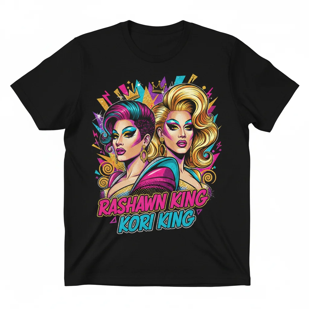 Rashawn King Kori King Collage: Premium RuPaul's Drag Race Graphic Tee