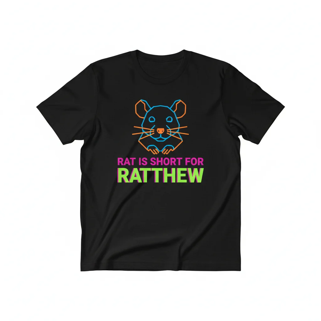 Ratthew Rat Pun T-Shirt – Funny Rat Lover Tee