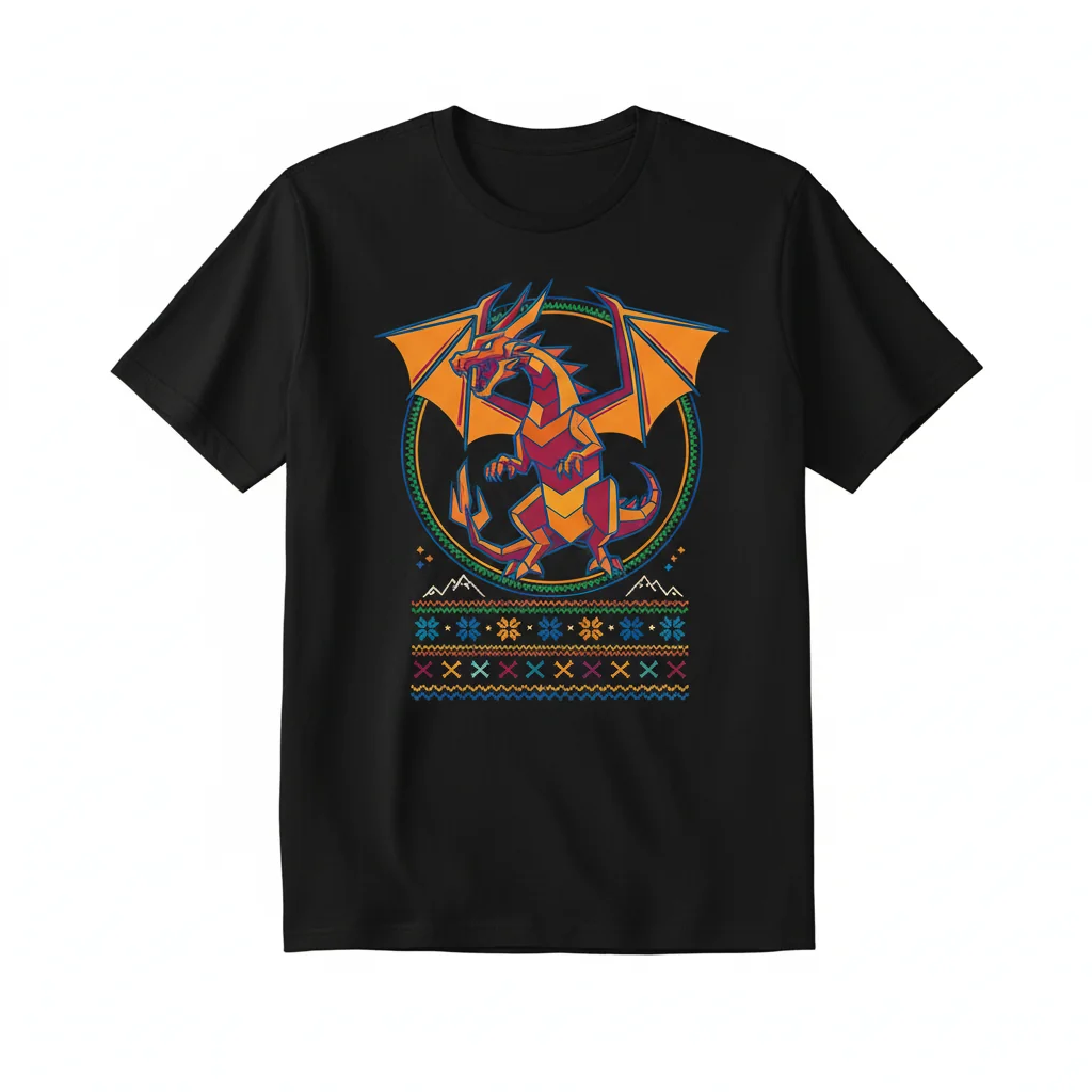 Rathalos Monster Hunter Ugly Christmas Sweater - Festive Gaming Apparel