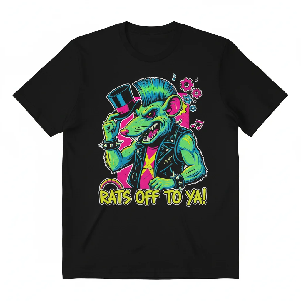 Rats Off To Ya! Premium Essential T-Shirt – Fade-Resistant & Perfect Fit