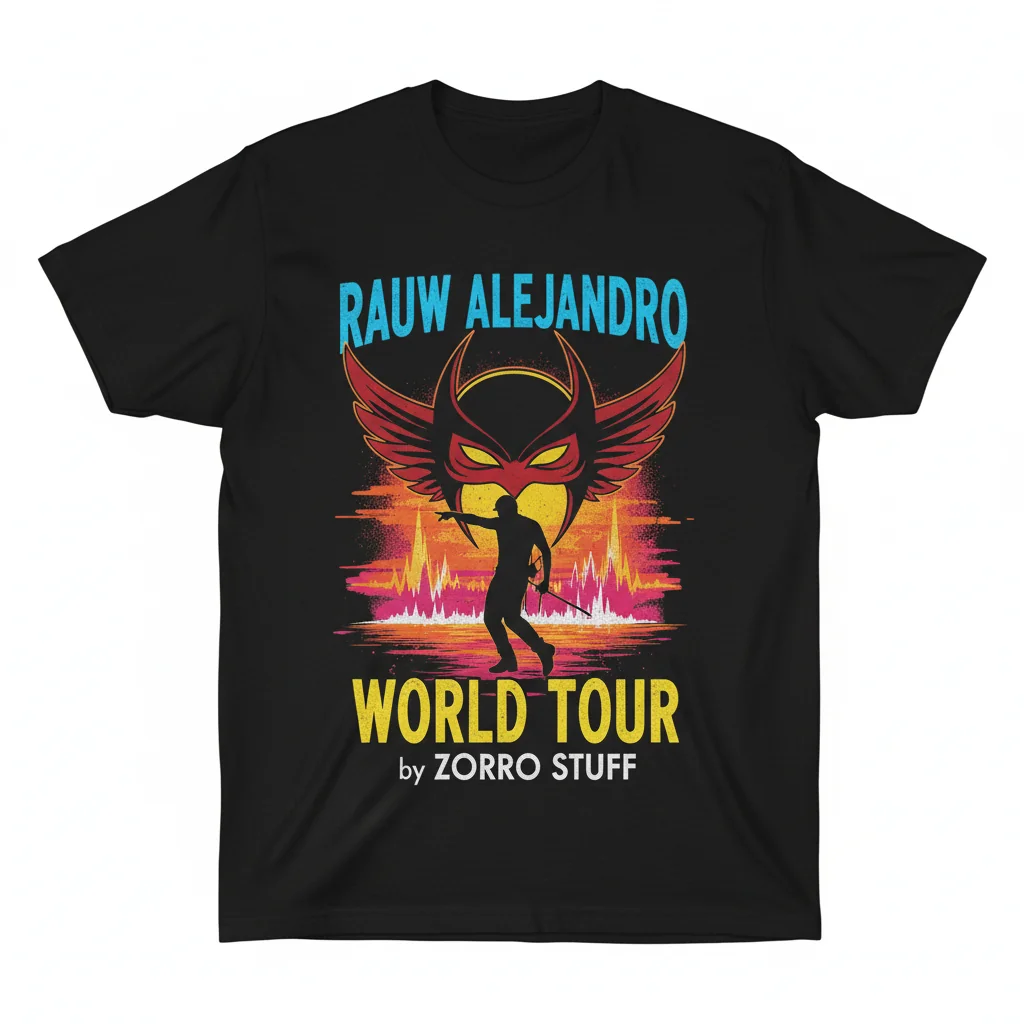Rauw Alejandro Zorro World Tour T-Shirt – Premium Merch