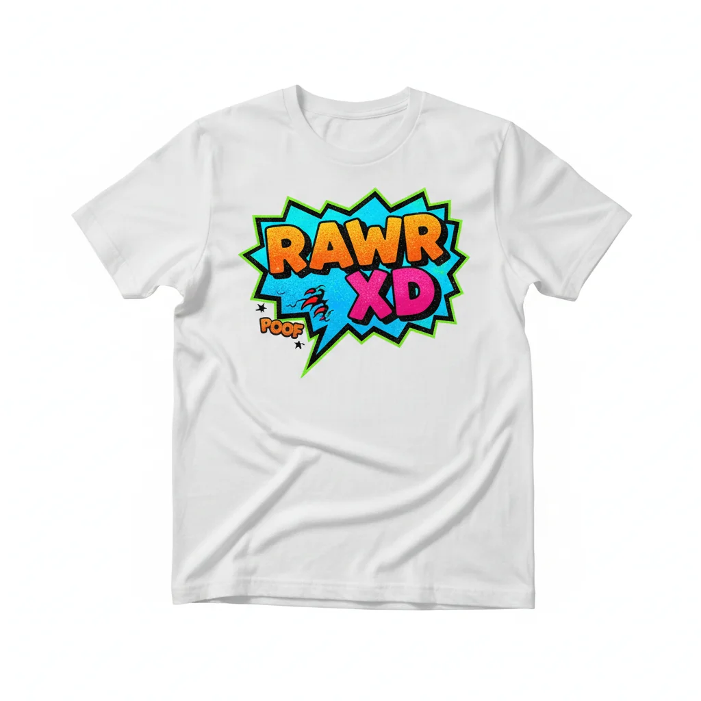 RAWR XD Speech Bubble Essential T-Shirt - Funny Meme Graphic Tee