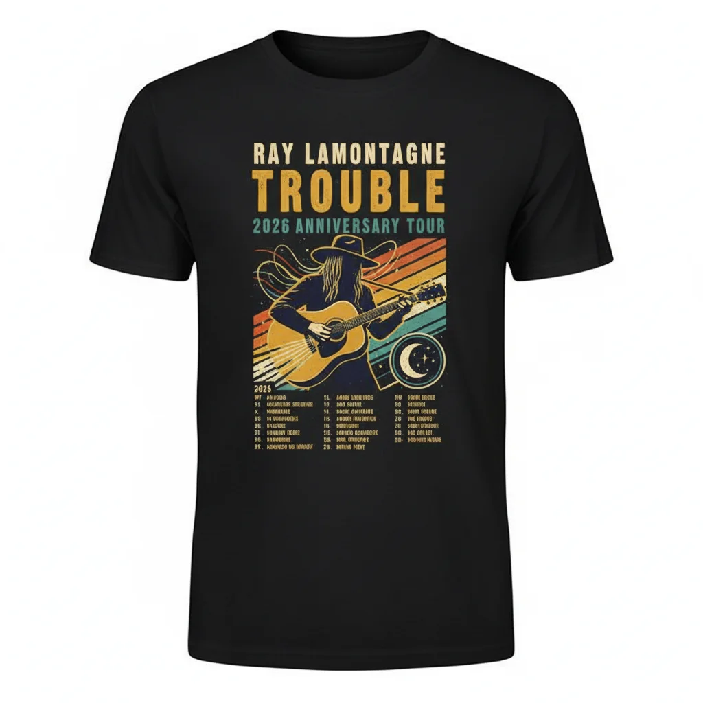 Ray LaMontagne 'Trouble Tour 2026' Street Poster Tee