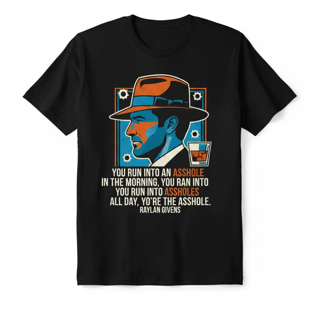 Raylan Givens "It's Justified" Essential T-Shirt – Classic TV Quote Tee