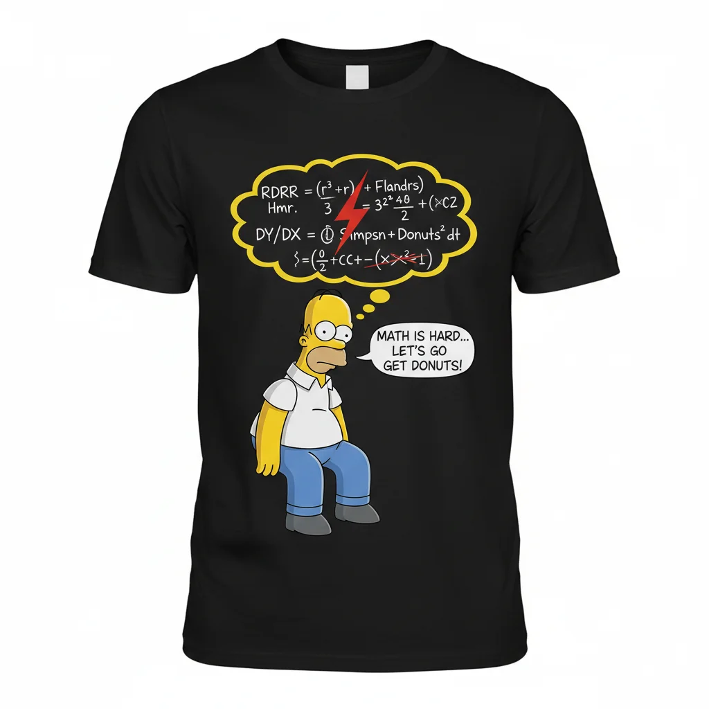 RDRR Formula: Ignite Your Day with Simpsons Humor & Premium Comfort Tee