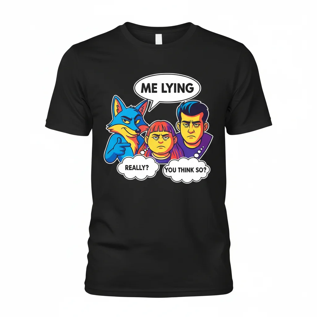 Reacting To Me Lying T-Shirt – Essential 100% Cotton Tee