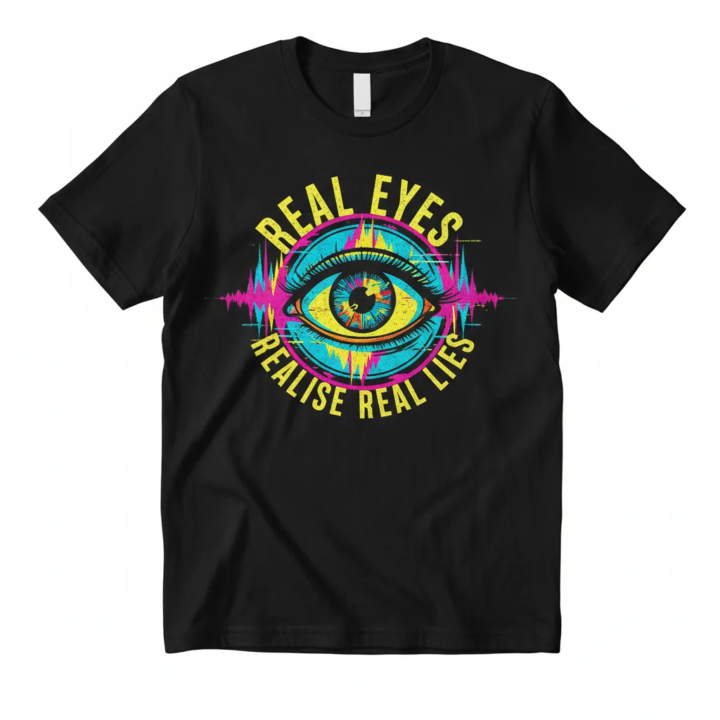 "Real Eyes Realise Real Lies" Quote T-Shirt | Premium Cotton Unisex Graphic Tee