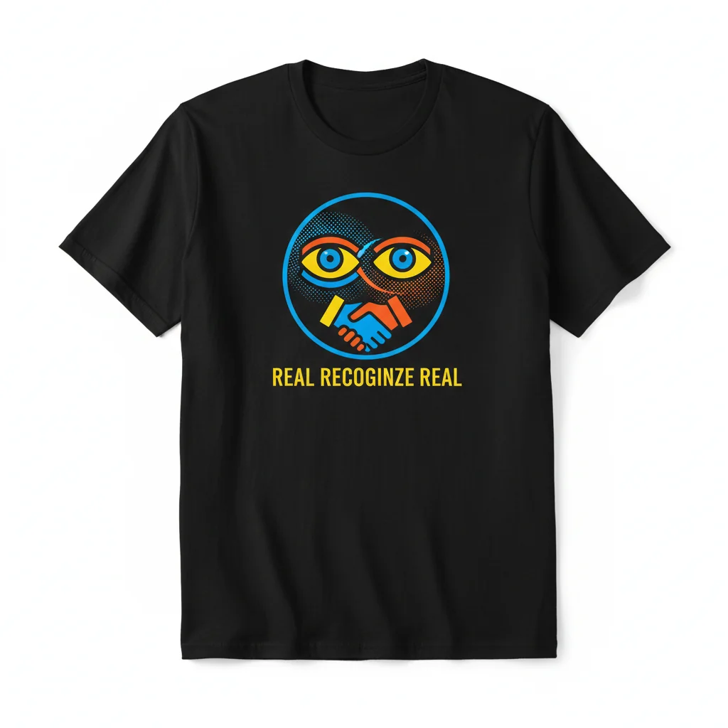 Real Recognize Real Essential T-Shirt - Premium Cotton Crew Neck Tee
