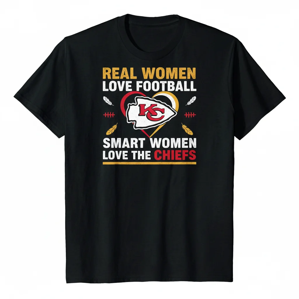 Chiefs NFL Shirt: Real Women Love Football, Smart Women Wear It