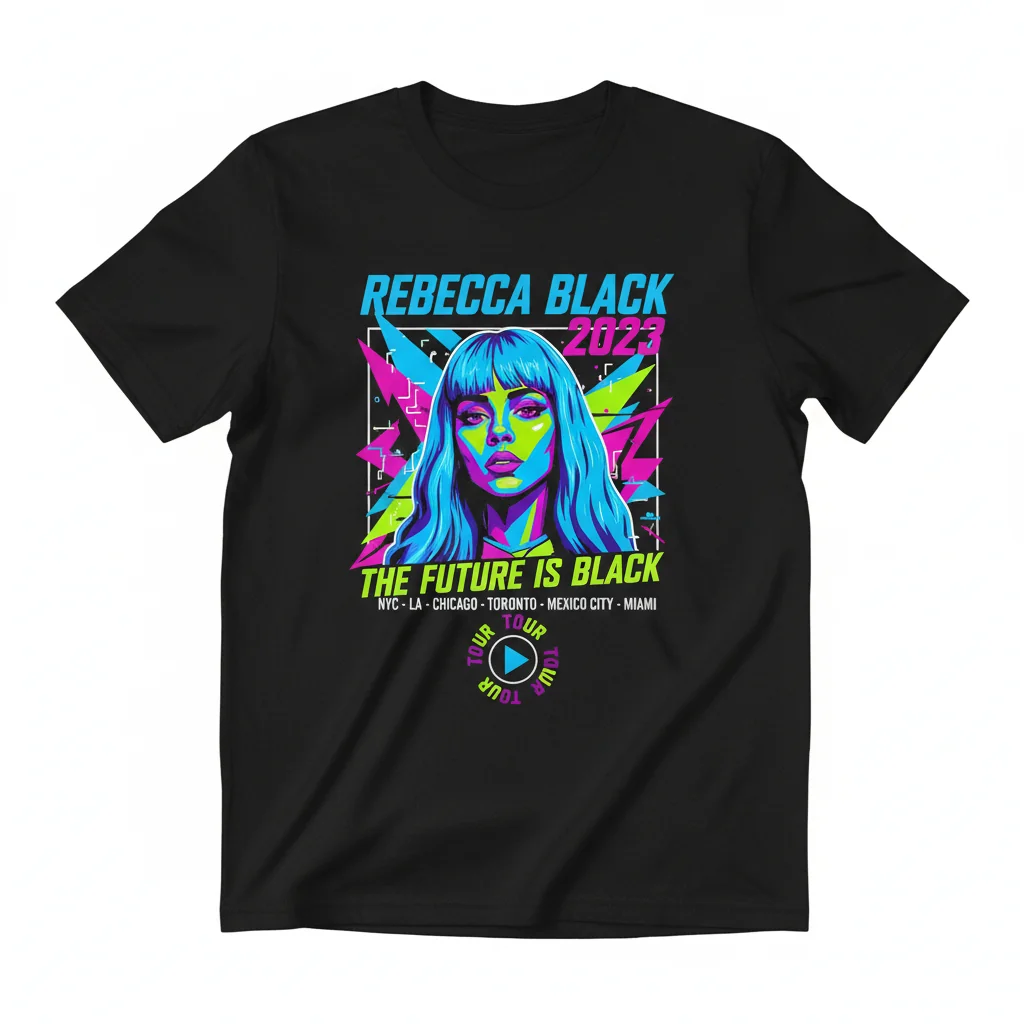 The Official Rebecca Black 2023 Tour T-Shirt