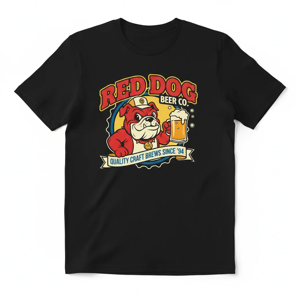 Red Dog Beer Essential T-Shirt – Classic Logo Graphic Tee for Men & Women