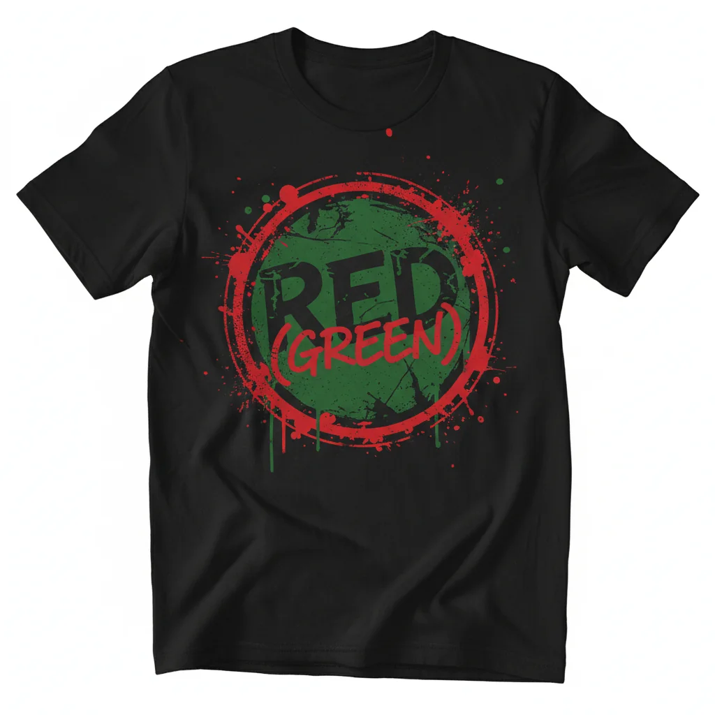Crimson & Emerald Essential Tee: Street-Ready Vibe