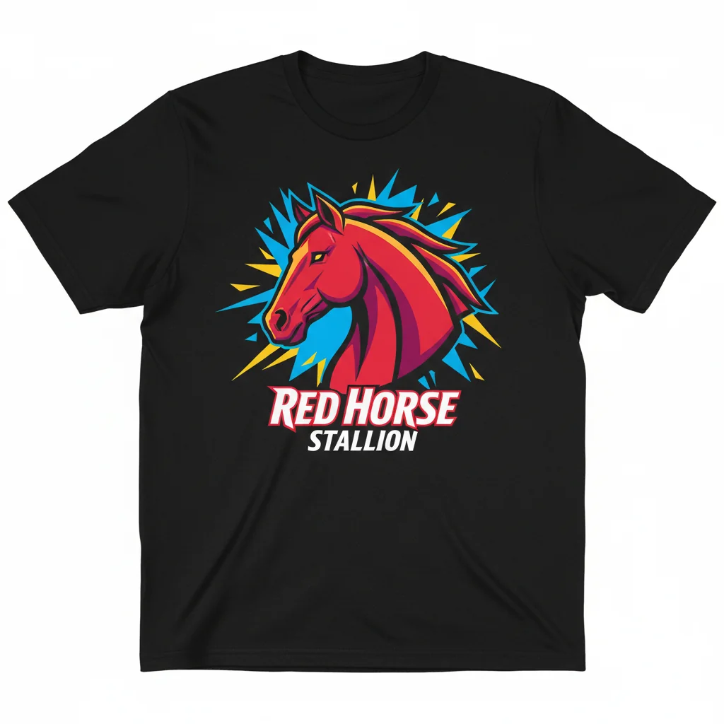Stallion Spirit Tee: Red Horse Edition