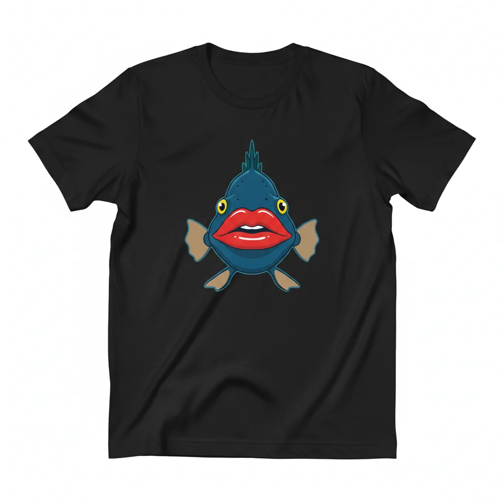 Red Lipped Batfish: Dive into Style Essential Tee