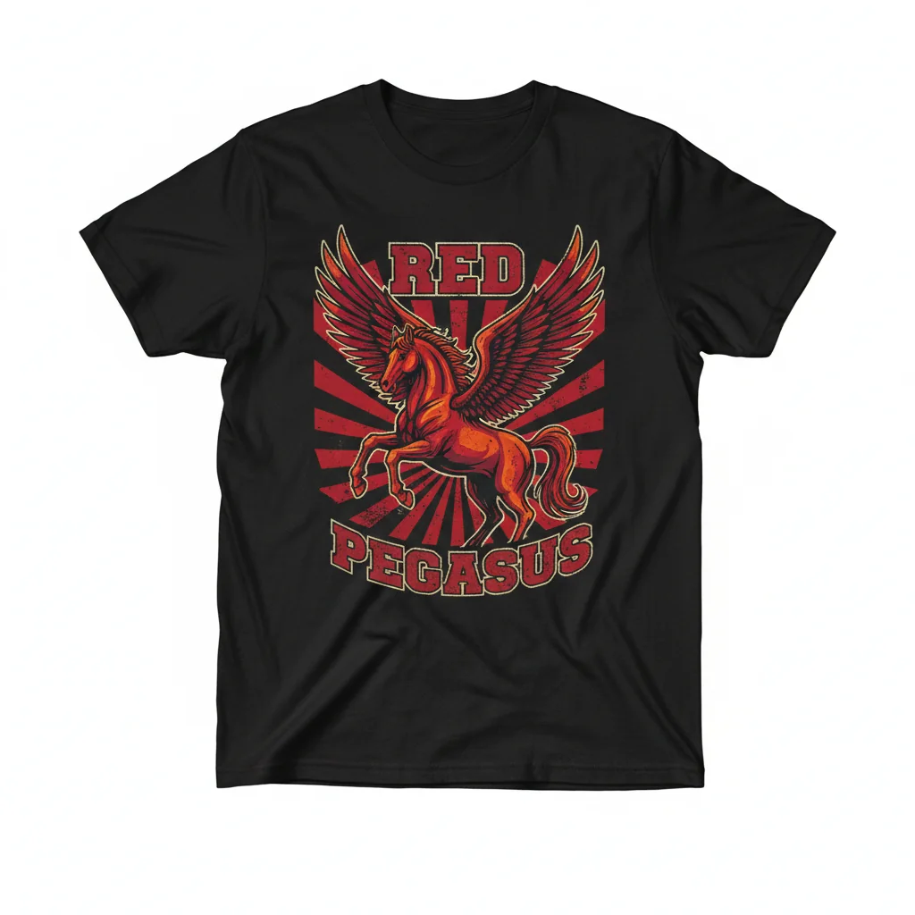 Represent Red Pegasus Essential T-Shirt