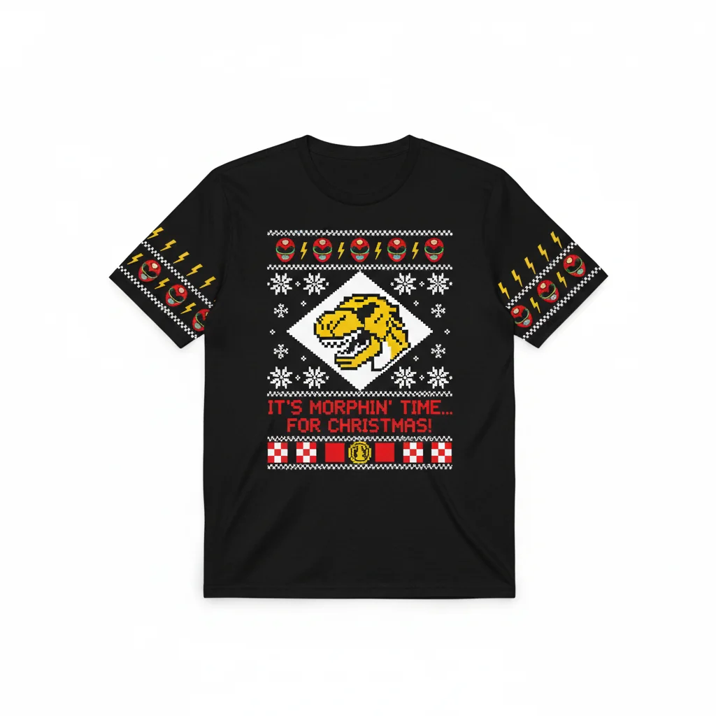 Red Ranger Power Rangers Ugly Christmas Sweater – Festive & Durable