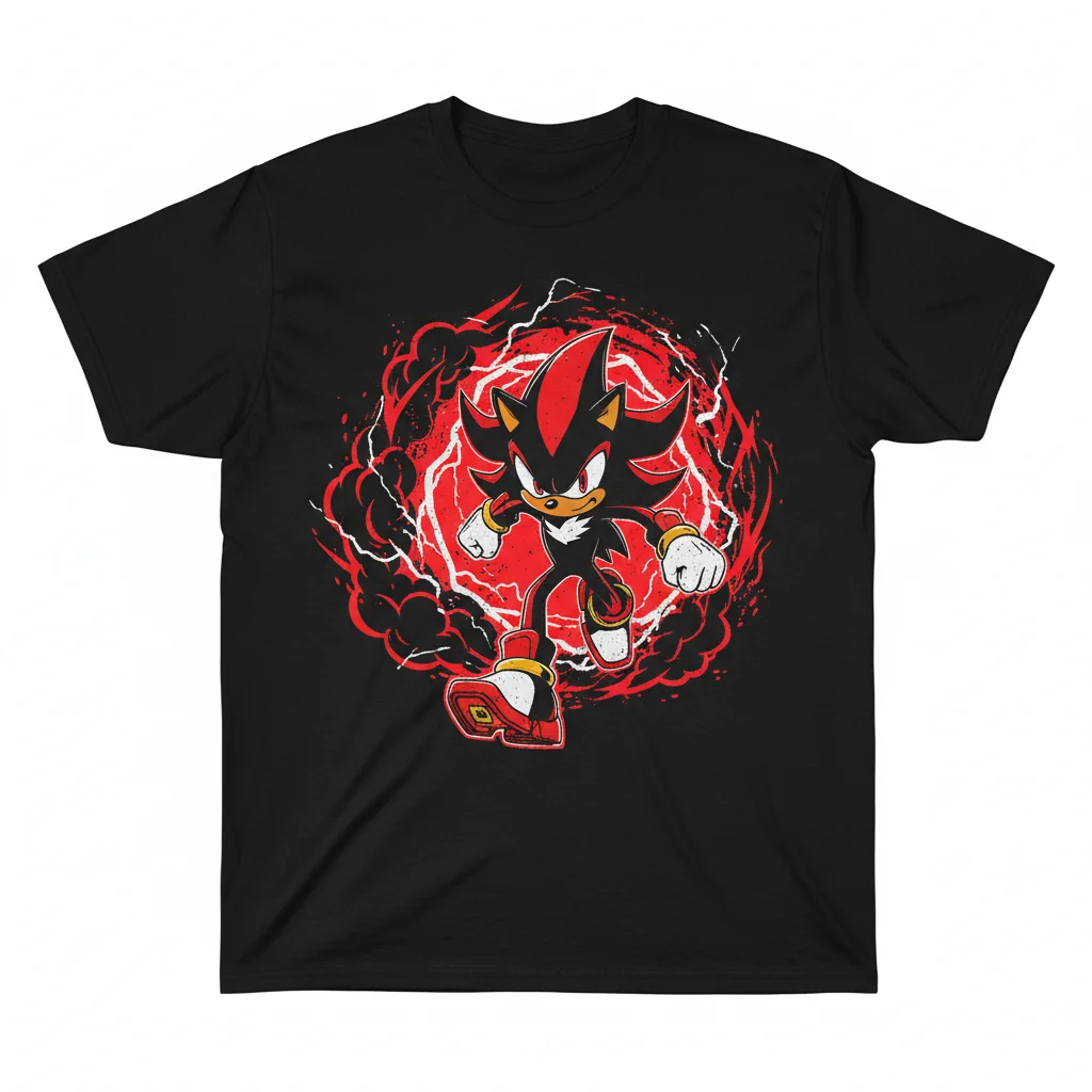 Red Shadow the Hedgehog Sonic: Premium Essential T-Shirt – Fade-Resistant & Comfortable