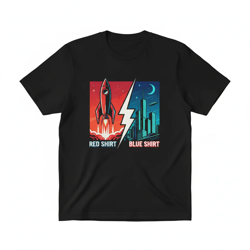 Red Shirt, Blue Shirt Essential T-Shirt – Premium Unisex Cotton Tee