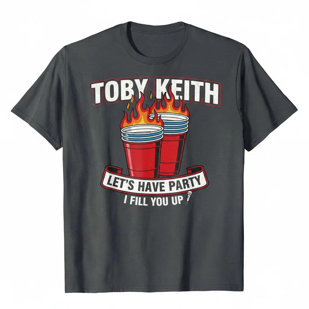 Red Solo Cup Tribute T-Shirt | Durable & Vibrant Toby Keith Party Tee