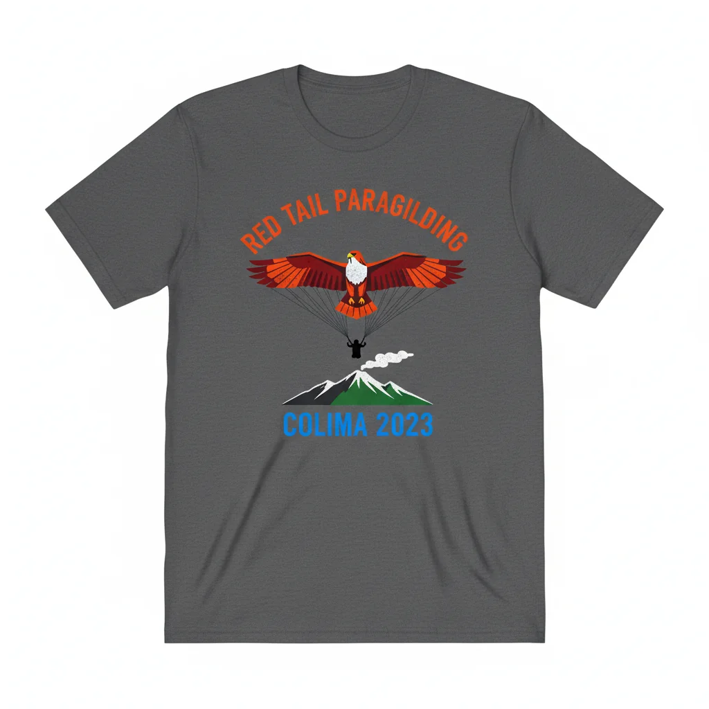 Camiseta Activa "Red Tail Paragliding Colima 2023" - Rendimiento Duradero