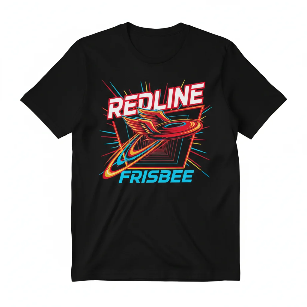 Redline Frisbee Essential T-Shirt - Premium Cotton Disc Golf & Outdoor Apparel