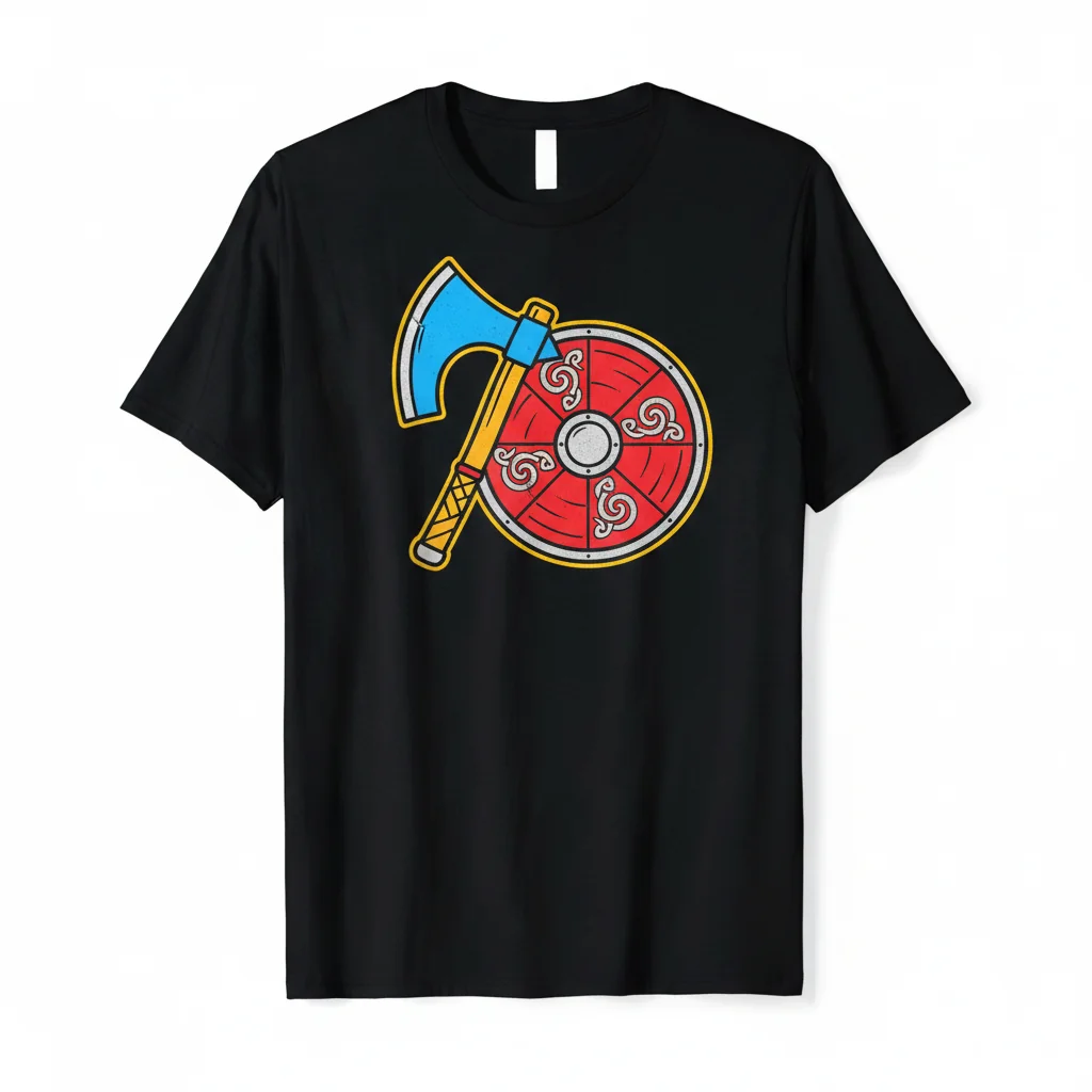 Ax & Shield Reenactment Motif Essential T-Shirt – Unisex Comfort