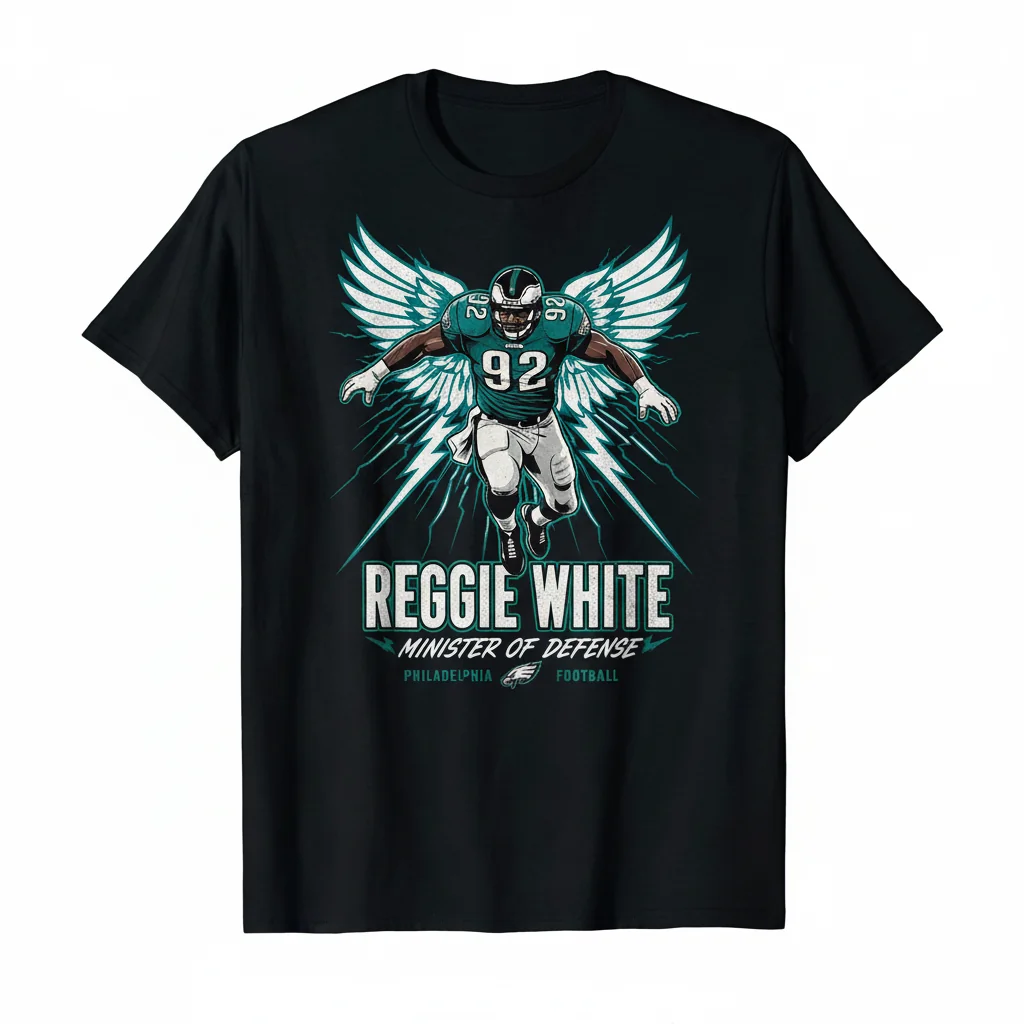 Reggie White Philadelphia Eagles Football Shirt - Vintage Style Tee