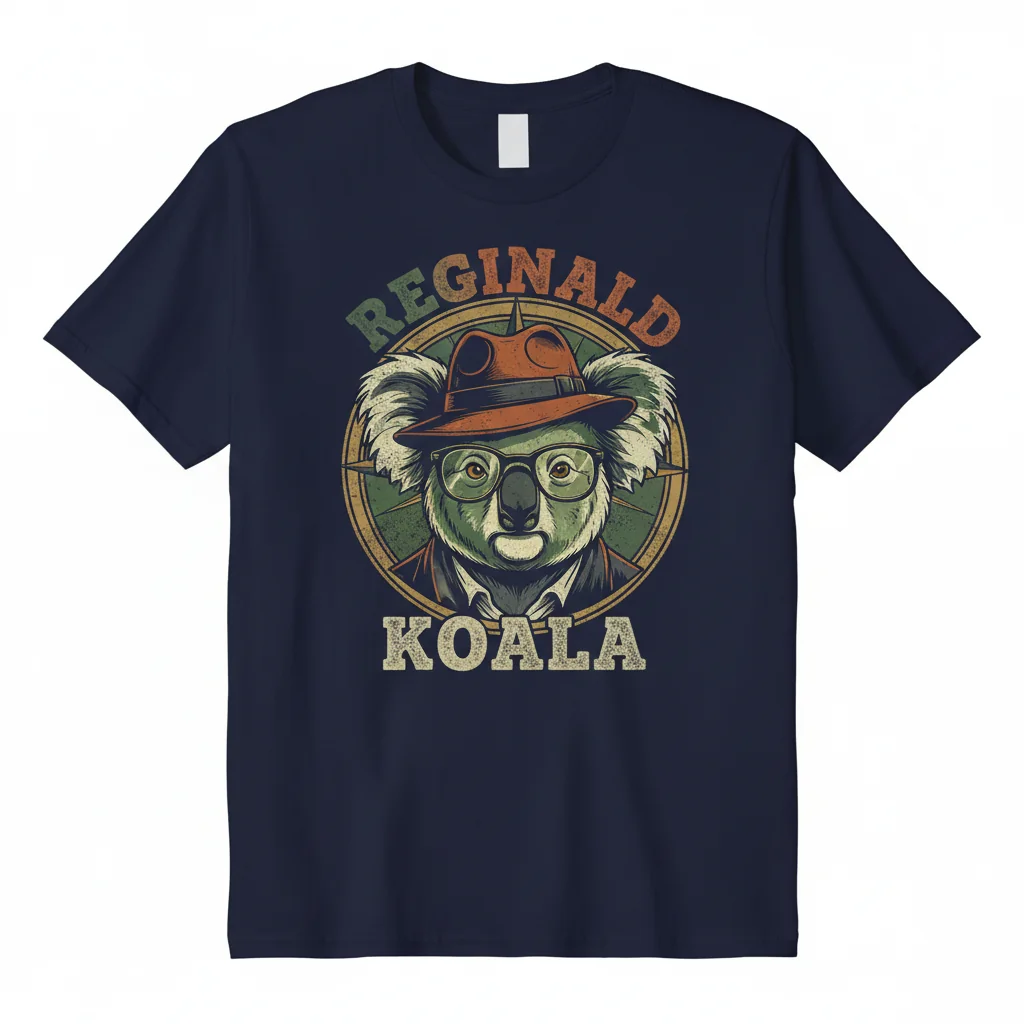 Reginald Koala Essential T-Shirt - Ultra-Soft & Stylish Graphic Tee