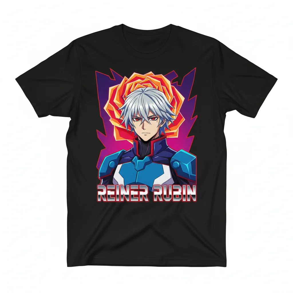 Reiner Rubin Anime T-Shirt – High-Quality Unisex Fan Apparel