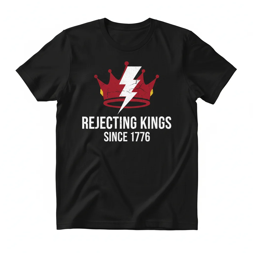 Embrace Freedom: The 'Rejecting Kings Since 1776' Essential T-Shirt