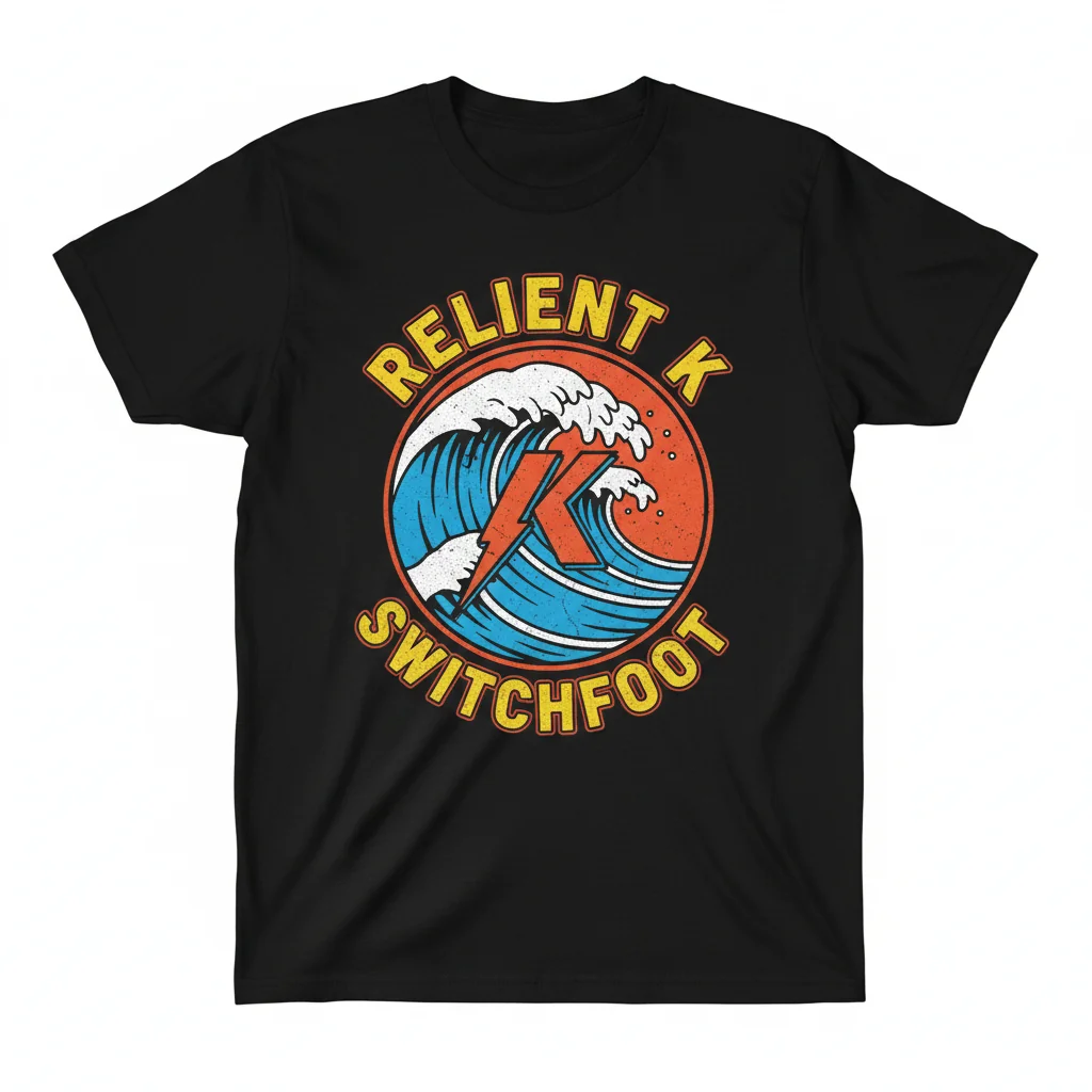 Relient K & Switchfoot Rock Band T-Shirt | Vintage Inspired Music Tee