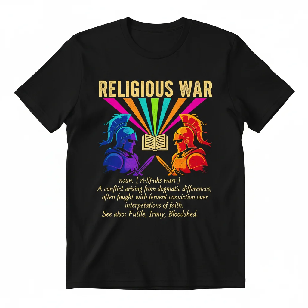 Religious War Definition T-Shirt | Dictionary Collection Essential Tee | Premium Cotton Fit