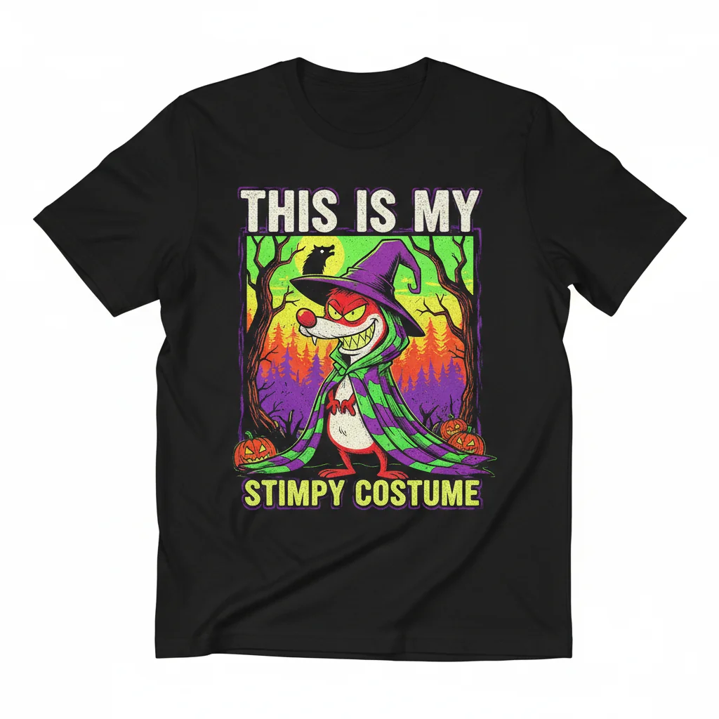 Ren and Stimpy Halloween: My Stimpy Costume Essential Tee - Nostalgic Artwear