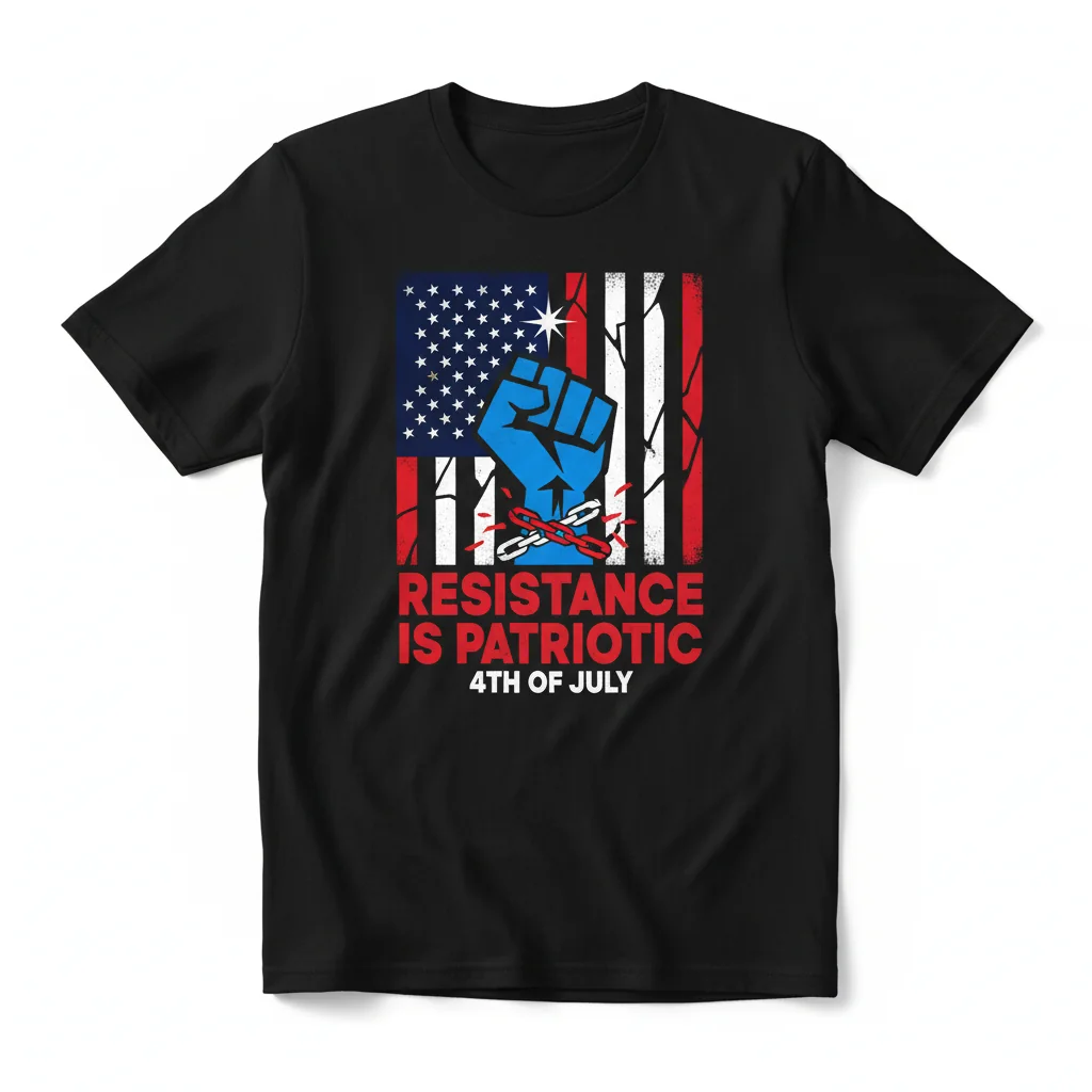 Patriotic Resistance 4th of July T-Shirt | Premium Cotton Gift