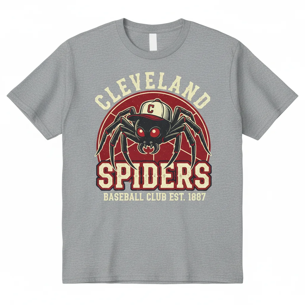 Cleveland Spiders Baseball Retro Defunct Logo T-Shirt - Essential Tee
