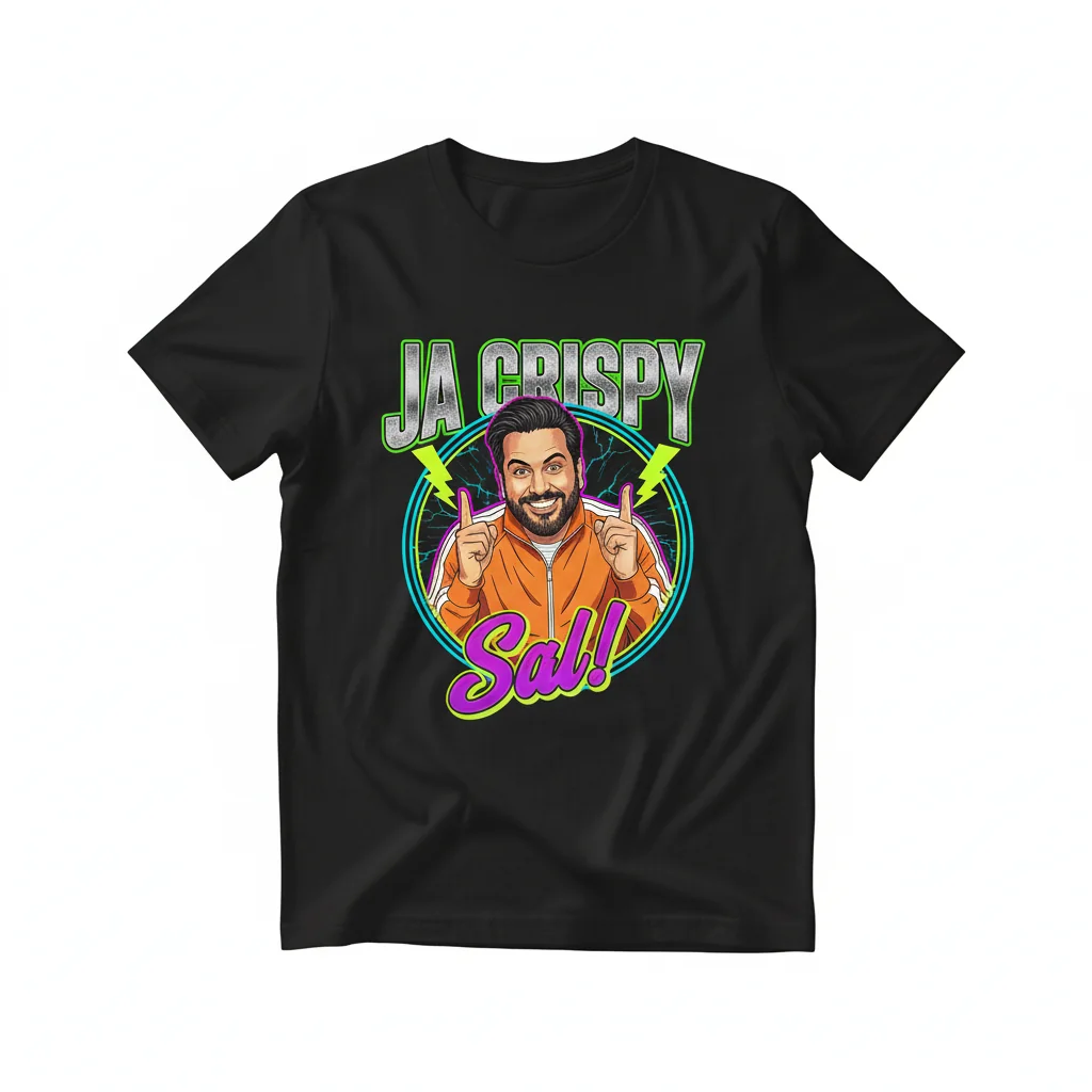 Retro Ja Crispy Sal Vulcano T-Shirt – Premium Combed Cotton Tee