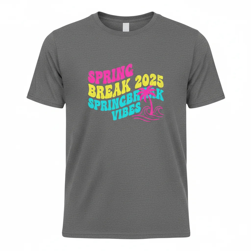 Retro Spring Break 2025 Essential T-Shirt: Vintage Vibes, Lasting Comfort