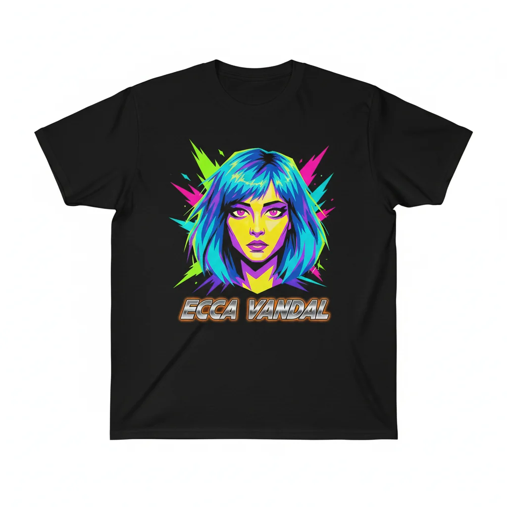 Ecca Vandal Retro Style Essential T-Shirt - Unisex Apparel