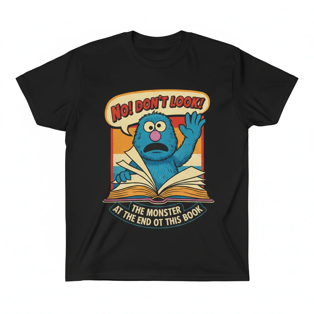 Embrace the Retro Mystery: The Monster at the End of This Book Essential T-Shirt