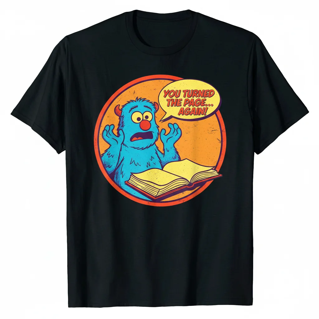 Retro Vintage "Monster at the End of This Book" Classic T-Shirt