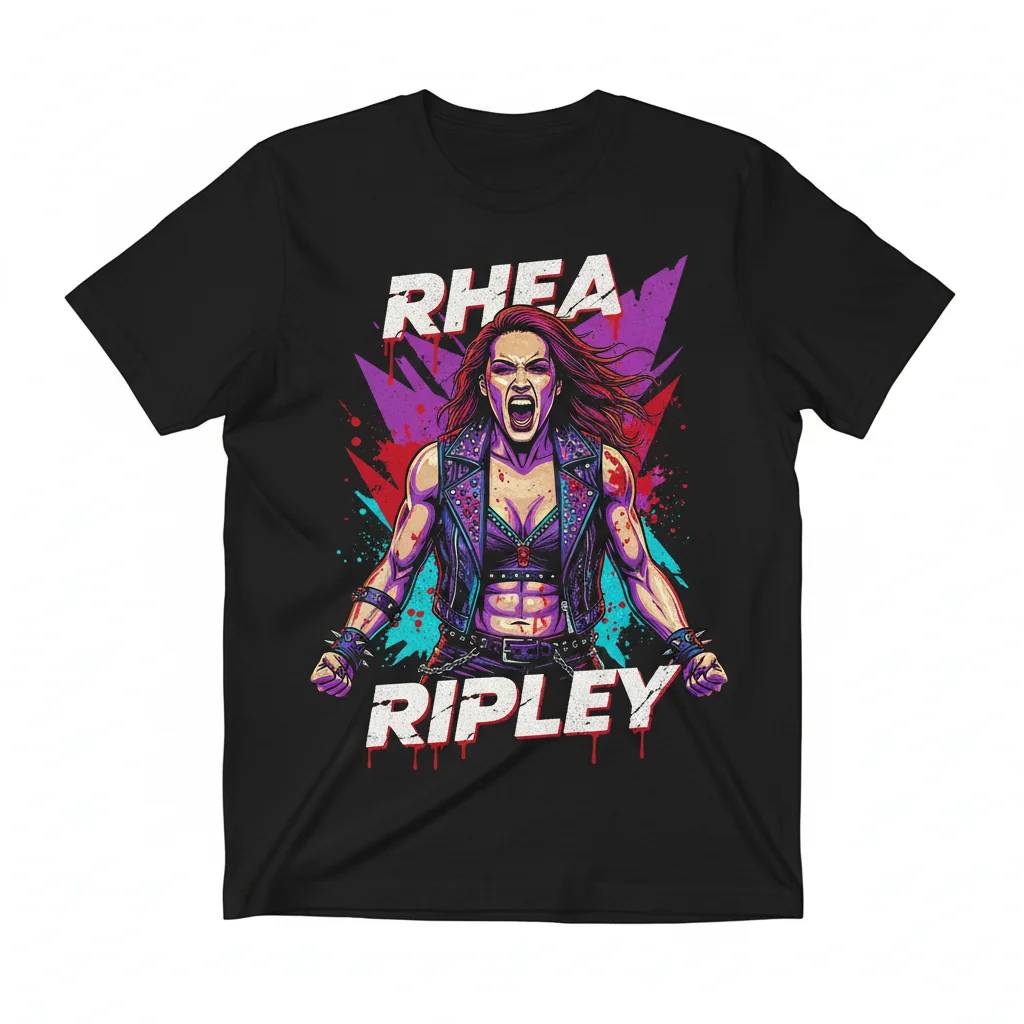 Rhea Ripley "Bloody" WWE Tribute T-Shirt – Unofficial Fan Apparel