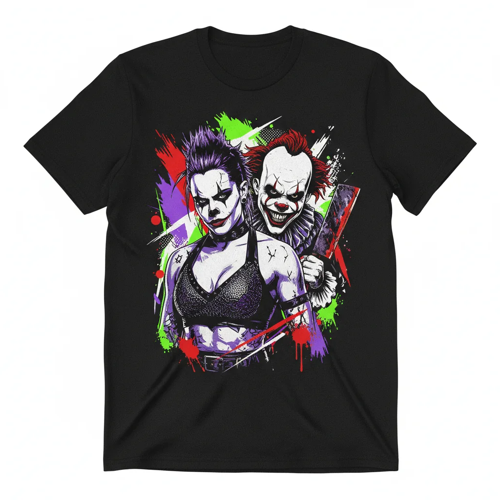 Rhea Ripley x Terrifier WWE Graphic T-Shirt