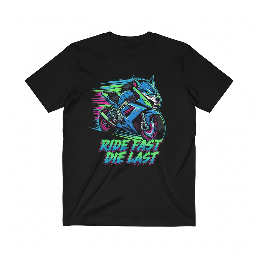Ride Fast. Live Louder. Essential Tee.