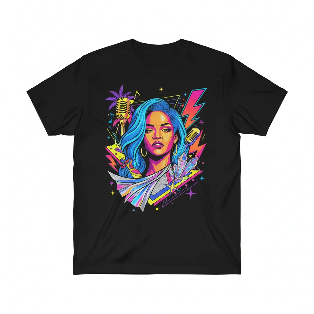Rihanna Vintage Homage Eras Style T-Shirt - Iconic Fan Tee